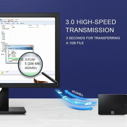 SATA 3.0 Data Cable 6Gbps High-Speed HDD SSD