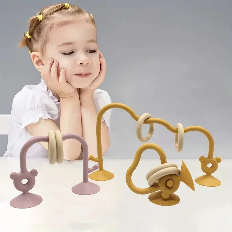 Silicone Baby Educational Puzzle Toy – Bead Wrap Learning Game - Urbizia