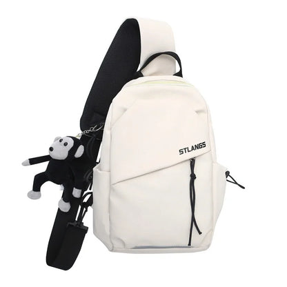 Unisex Korean Style Crossbody Bag Lightweight Portable Shoulder Bag Ideal for Casual Daily Fashion Shopping & Outdoor Leisure