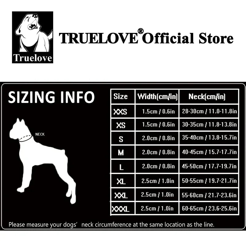 Truelove Reflective Mesh Padded Dog Collar