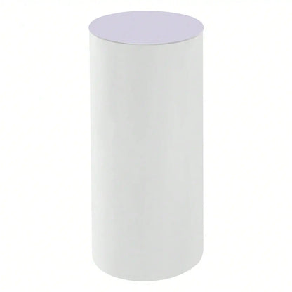 3Pcs White Cylinder Pedestal Stands Round Cylinder Pedestal Display Plinth Pillars For Wedding Party Decor