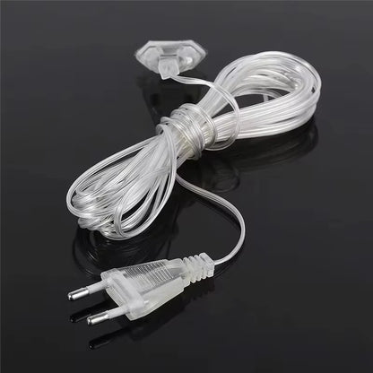 5M LED Curtain Icicle String Lights — Christmas Garland Fairy Light