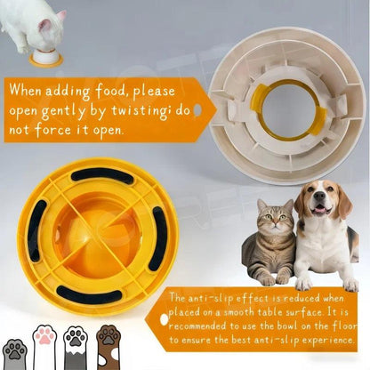 Dog/cat licking bowl, pet licking toy slow food bowl, non-slip licking bowl, educational toy, makes dogs/cats love licking.