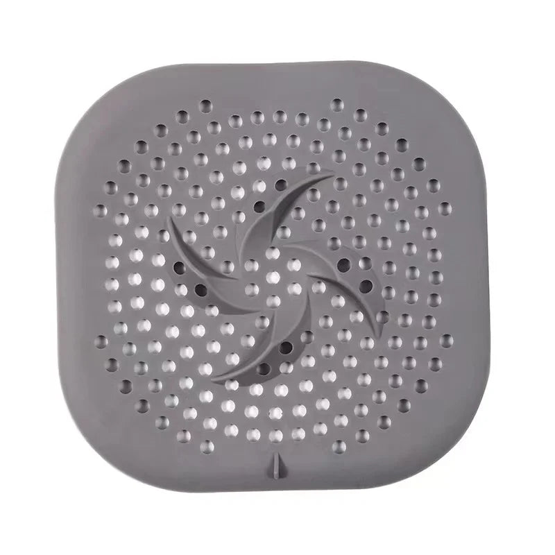 Shower Drain Hair Catcher Drain Cover Bathroom Tub with Suction Cup 5.9 Inches Silicone Sink Strainer Suit for Bathtub, Kitchen