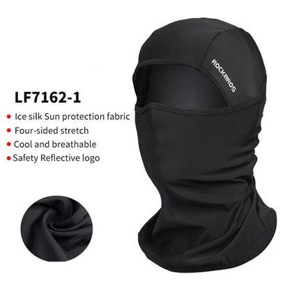 ROCKBROS Local Ship Cycling Mask Summer UV Protection Balaclava Glasses Face Breathable Hole Quick-Dry Bicycle Ice silk Mask