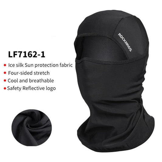 ROCKBROS Local Ship Cycling Mask Summer UV Protection Balaclava Glasses Face Breathable Hole Quick-Dry Bicycle Ice silk Mask