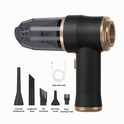 Portable Cordless Car Vacuum Cleaner, Home Appliance, Suitable for Cars, Bedrooms, Carpets, Pet Hair, High-Power Device
