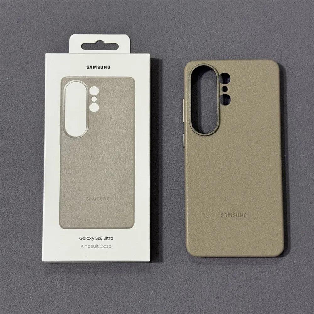 Samsung Galaxy S26 Leather Case – Full Coverage Shockproof Shell