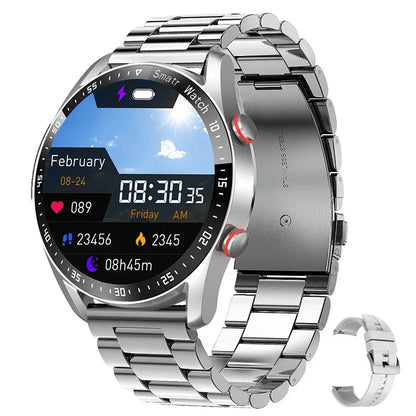ECG+PPG Bluetooth Call Smart Watch Men Laser Health Blood Pressure Fitnes Sports Watches Man Sports Waterproof Smartwatch+Box - Urbizia