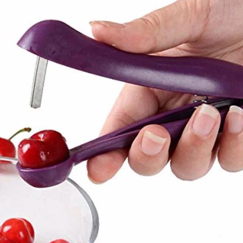 Cherry & Olive Pitter Tool – Manual Fruit Seed Remover