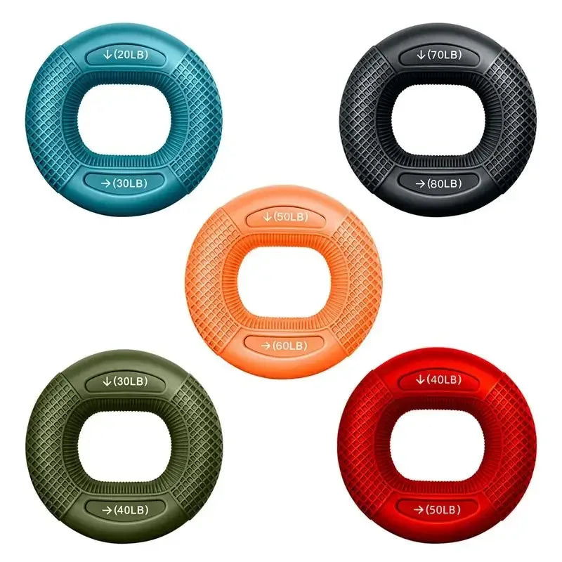 Silicone Finger Gripper Ring Hand Muscle Strengthener Ring Wrist Finger Trainer Exercise Carpal Expander Workout Fitness Device - Urbizia