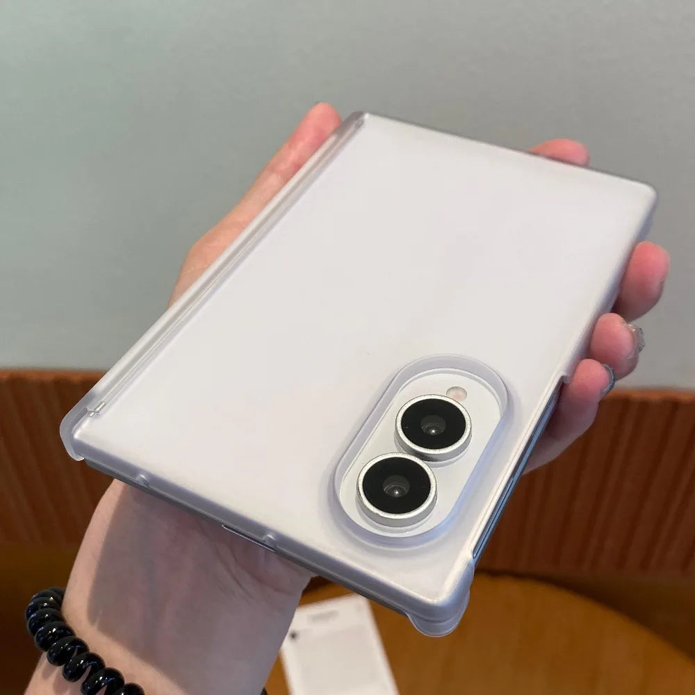 Luxury Hinge Protect Matte Frosted Semi-Transparent for Magsafe Case For Samsung Z Fold 8 Ultra Fold8 Wide Galaxy Z Fold 6 7