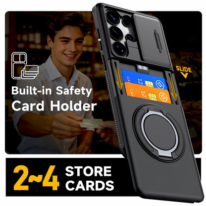 Luxury Wallet Case For Samsung Galaxy S26 S25 S24 Ultra Plus S23Ultra S22Ultra A57 A37 A27 A56 A17 Card Slot Stand Holder Cover
