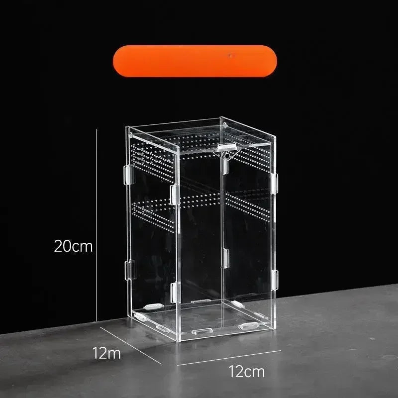 Reptile Habitat Terrarium Breeding Box Acrylic Case Nano Arboreal Tarantula Enclosure Spider Scorpion Bearded Dragon Habitat - Urbizia