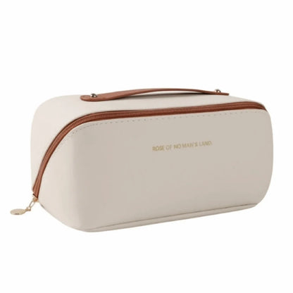Fashion Portable Tote Makeup Bag Pillow PU Cosmetic Bag Multi-compartment Large Capacity Toiletry Kit Bag