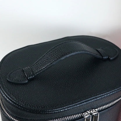 Customizable Names and Letters, Travel Portable Cosmetic Bag Large-capacity PU Leather Cosmetic Box with Internal Storage Box,