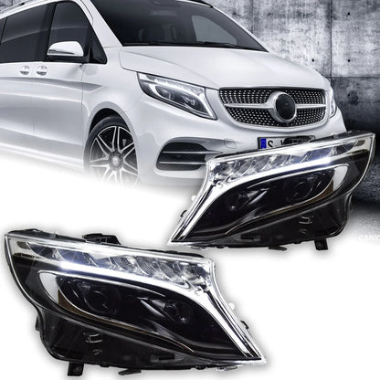 AKD Car Styling LED Head Lamp for Mercedes-Benz  Vito Headlights 2015-2022 W447  Headlight LED DRL Projector Lens Dynamic Auto Accessories