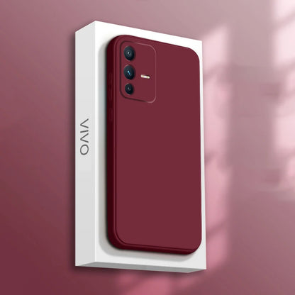 Soft Square Liquid Silicone Case for VIVO V23 Pro V23E V23Pro 5G Luxury Original Camera Protection Couples Cover Ultrathin Funda