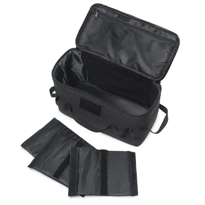 Large Capacity Outdoor Tool Bag Camping Gas Tank Storage Picnic Cookware Multifunction Kit with Ground Nail for Gas Canister - Urbizia
