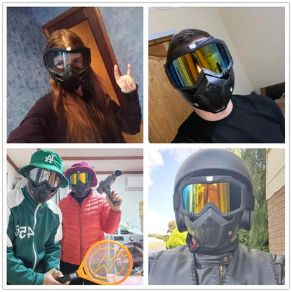 Dustproof Motocross Goggles Motorcycle Off-Road Face Mask