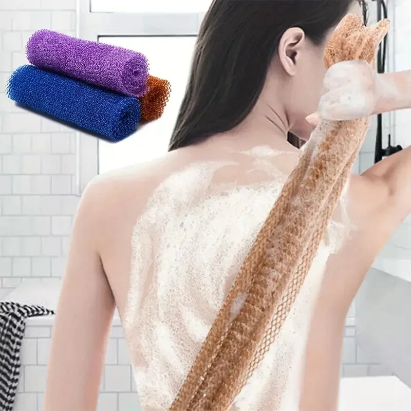 African Exfoliating Sponges Towel Mesh Bath Scrub Washcloth Double Side Wash Bath Loofah for Smooth Skin Back Shower Scrubb
