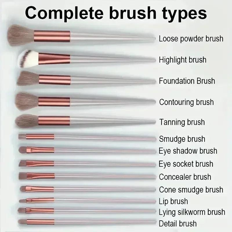 13-Piece Professional Makeup Brush Set