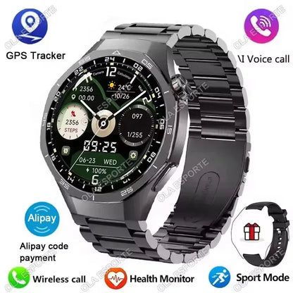 New Watch 5 Smart Watch 5 Pro Men HD AMOLED Screen GPS Heart rate Bluetooth Call IP68 Waterproof Man Smartwatch Holiday Gifts - Urbizia