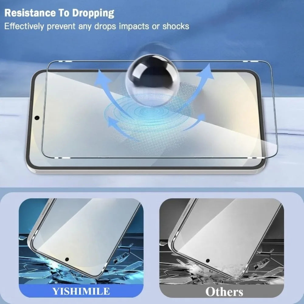 5Pcs Ultra Clear Screen Protector for Samsung Galaxy S26 S25 S24 Ultra S23 S22 S21 Plus S26 S25 Edge 9H Hardness Tempered Glass