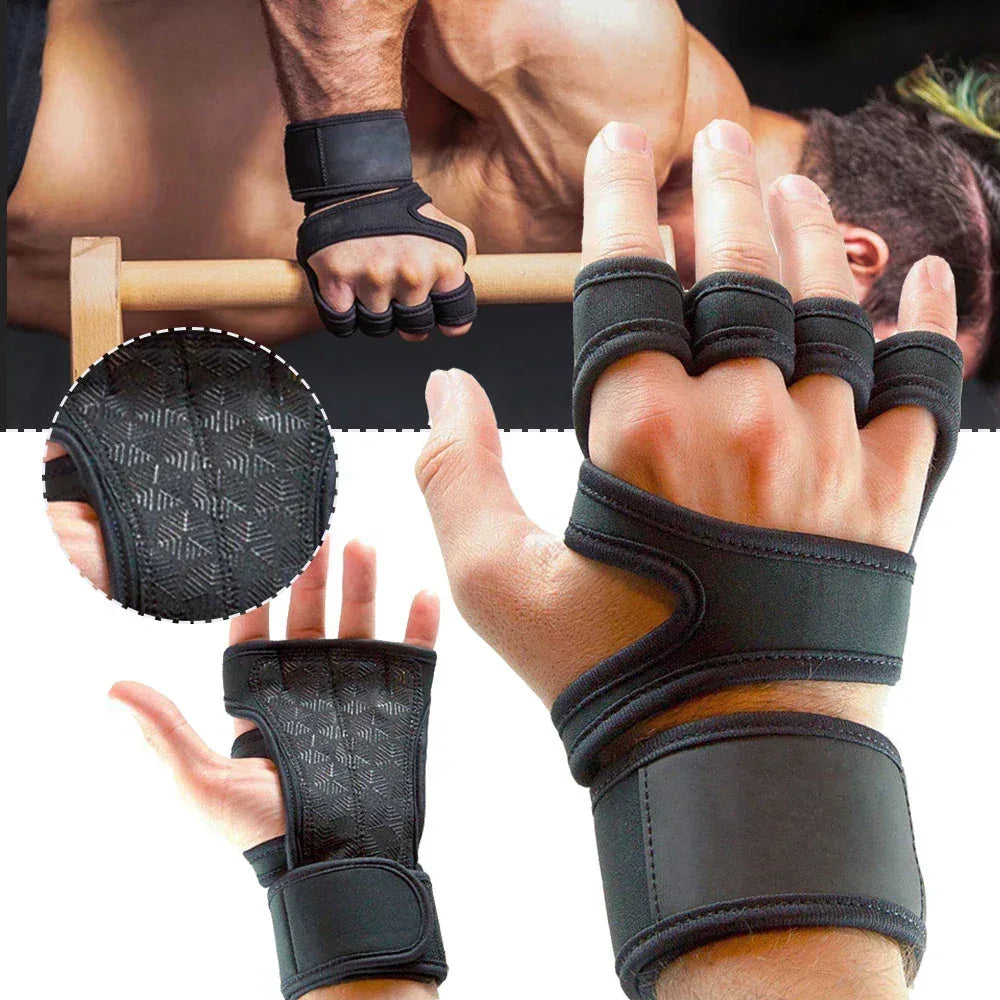 Training Sport Gloves for Men Women Workout Gloves Fitness Body Building Weightlifting Gym Hand Wrist Palm Protector Gloves - Urbizia