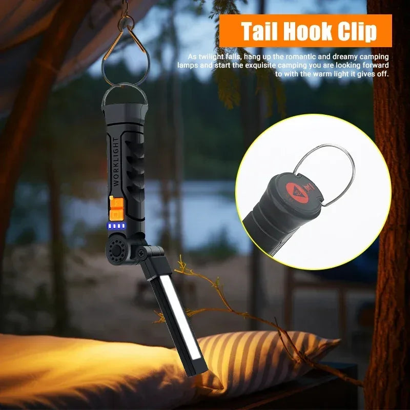 Portable USB Rechargeable COB LED Work Light - Urbizia