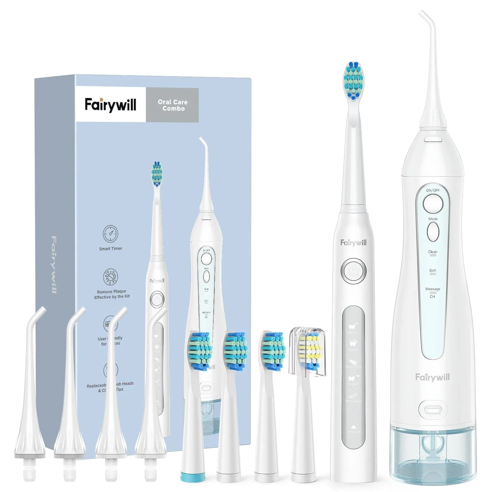 Fairywill Portable Water Dental Flosser – Cordless USB Oral Irrigator - Urbizia