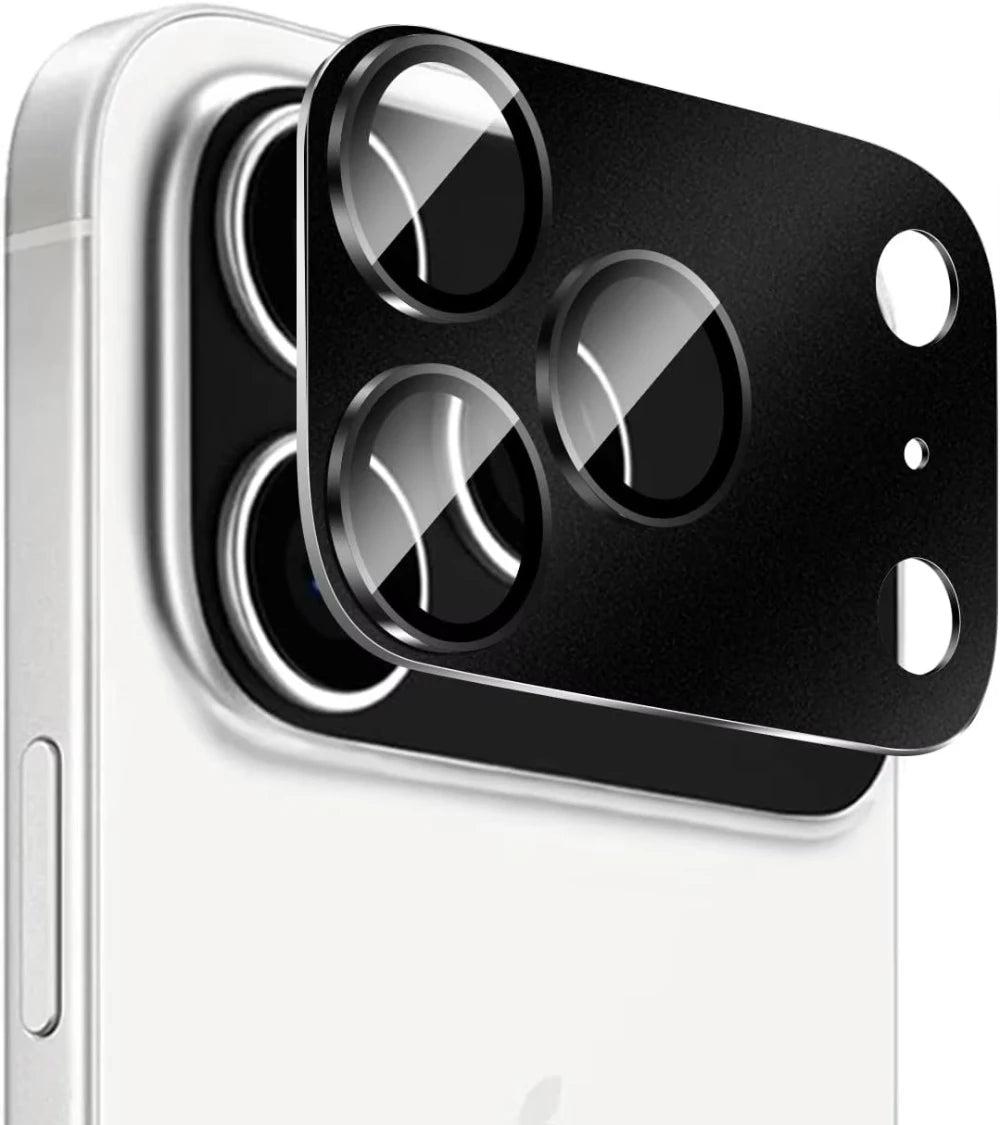 NNBILI For iPhone 17 18 Pro Max Camera Lens Protector Strong Adsorption Metal Tempered Glass Camera Screen Full Protective Cover