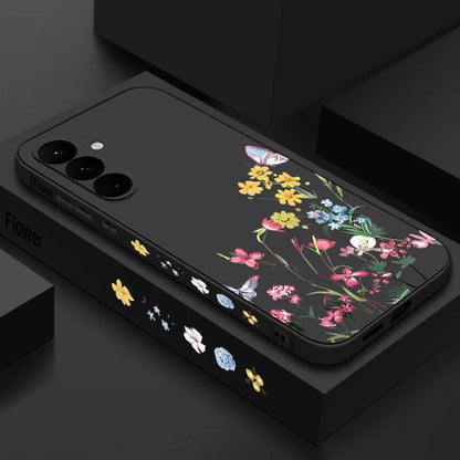 Soft TPU Case For Samsung Galaxy S24 S23 S25 FE S26 S25 S22 Ultra A17 A56 A16 A55 A25 A15 A36 A35 5G Small Flower Pattern Cover