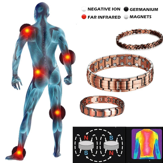 Copper Magnetic Bracelet for Pain Relief and Health