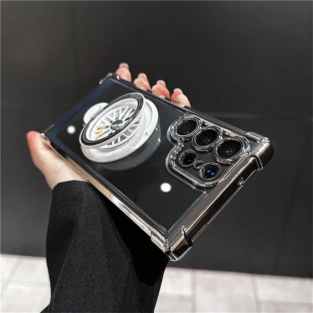 Magnetic Airbag Clear Case for Samsung Galaxy S25 Ultra