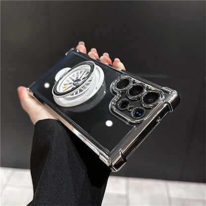 Magnetic Airbag Clear Case for Samsung Galaxy S25 Ultra