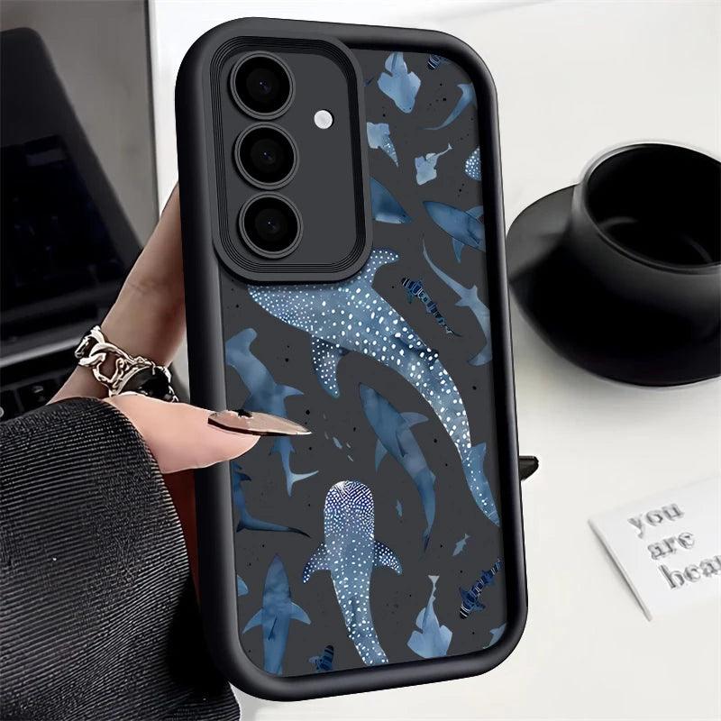 Shark Dolphin Print TPU Case for Samsung Galaxy Series