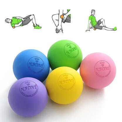 Rubber Fascia Massage Ball Lacrosse Balls Yoga Fitness Exerciser Deep Tissue Muscle Relaxation Foot Back Shoulder Healt Care - Urbizia