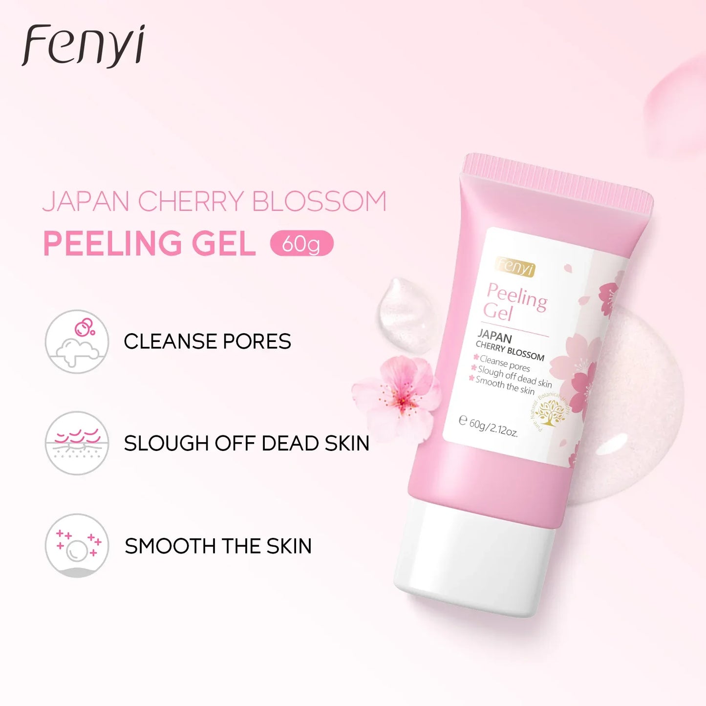 Sakura Deep Cleaning Exfoliating Gel Facial Peeling Scrub