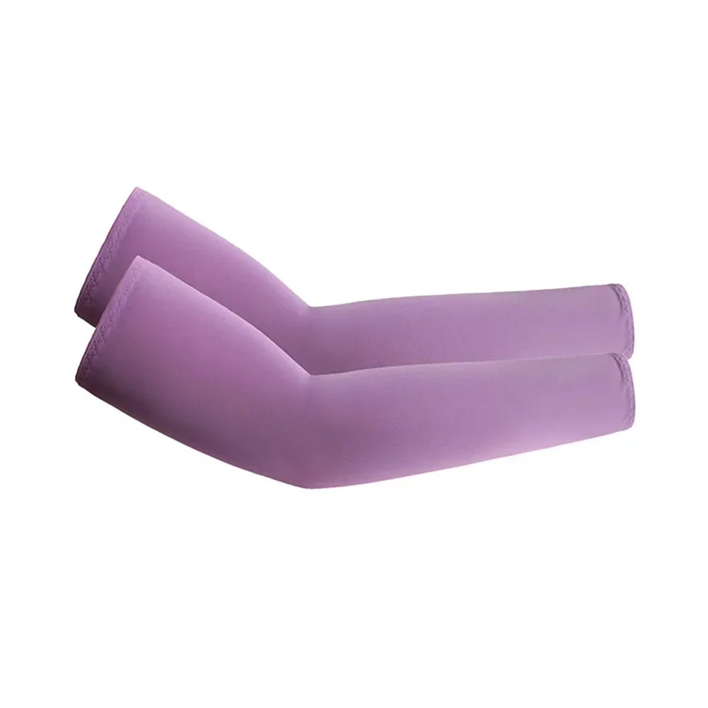 2Pcs Unisex Cooling Arm Sleeves Cover Sports Running UV Sun Protection Outdoor Men Fishing Cycling Quick Dry Arm Warmer