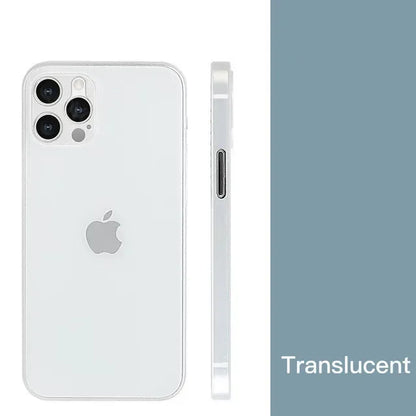 New 0.2MM Ultra Thin Matte PP Case For iphone 11 12 13 14 15 Pro X Xr Xs Max 13 mini 7 8 Plus SE 2020 Clear Hard PC Cover Cases