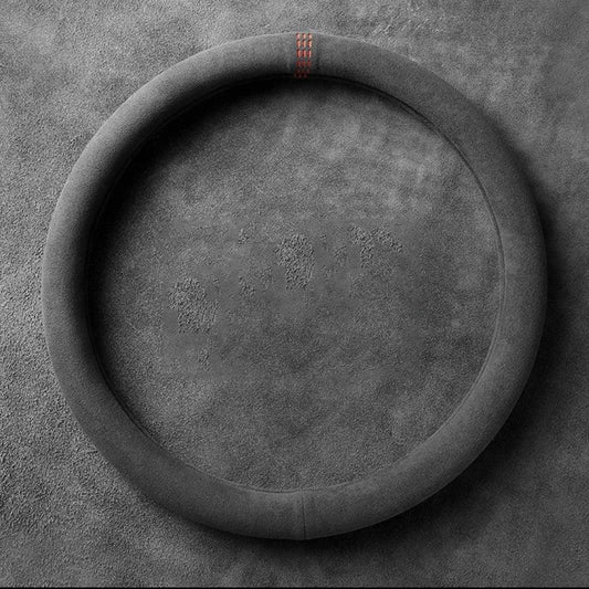 Suede Car Steering Wheel Cover Wrap – Universal 37–38cm, O or D Shape