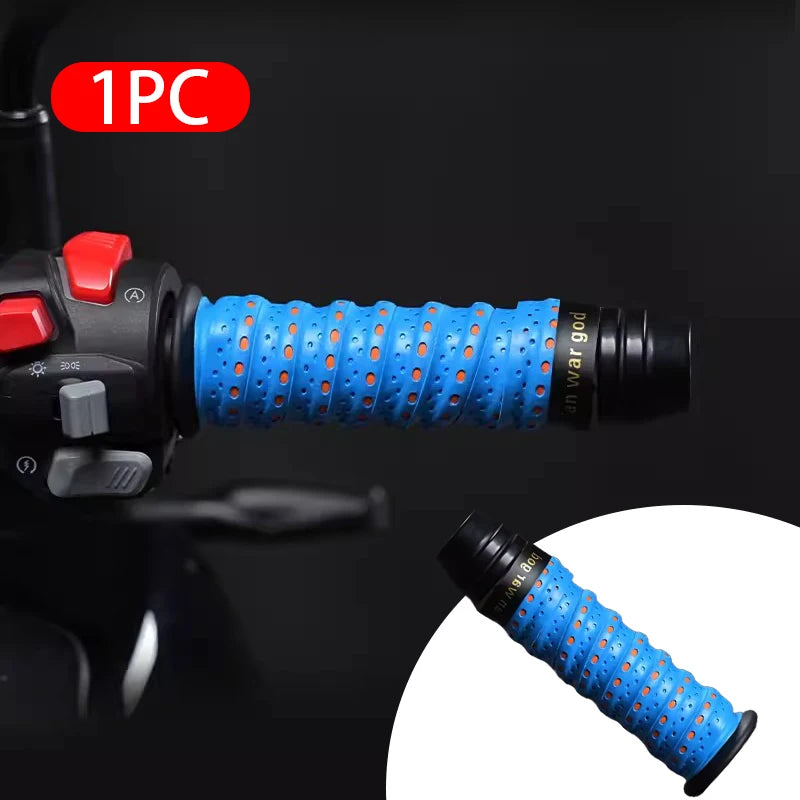 BLALION Motorcycle Handlebar Tape Road Bike Bar Tape PU Bike Handlebar Tape Soft Anti-Vibration Tape Durable Protection Straps