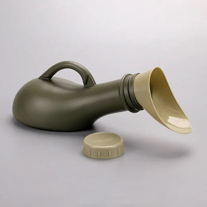 Portable Plastic Mobile Urinal Bottle with Cap for Travel Camping Car Toilet Pee Aid - Lightweight Portable Urinal for Men