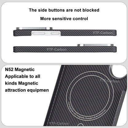 YTF-Carbon Magnetic Case For Samsung S26Ultra Aramid Carbon Fiber Cover For Magsafe S26 S26Plus Cover Mobile Phone Accessories