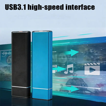 8TB external storage disk USB 3.1 portable solid state drive 128TB large capacity SSD, truly sufficient for laptops/MAC/PC