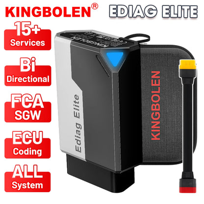 Lifetime Free Update KINGBOLEN Ediag Elite OBD2 Scanner all system auto car scanner 15 Reset Active Test CANFD FCA Autoauth