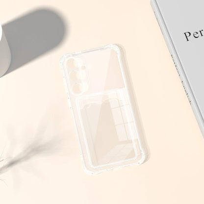 Transparent Card Slot Silicone Case for Samsung Galaxy