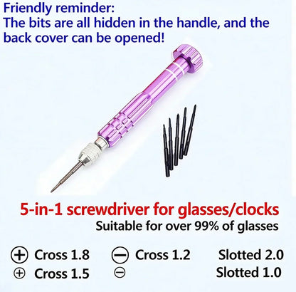 5-In-1 Multifunctional Slot Key Kit, Mobile Phone, Watch And Glasses Disassembly Tool, Laptop Repair Tool