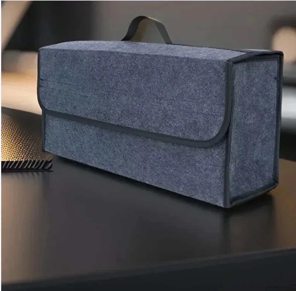 Car Trunk soft Organizer Felt Storage Box Accessories Large Anti Slip Compartment Boot Storage Organizer Tool Car Storage Bag - Urbizia